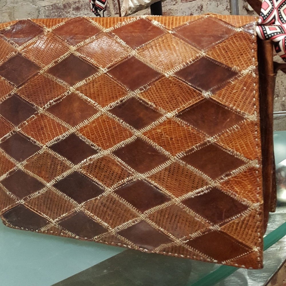 Vintage Snake Skin Bag